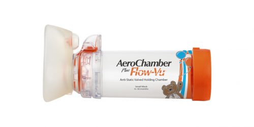 Produkt - AeroChamber Plus Flow-Vu z maską dla niemowląt (pomarańczowy)